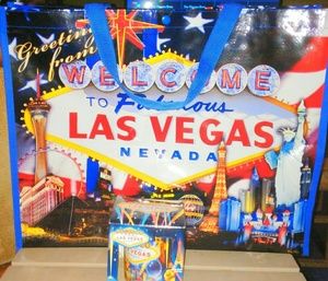 Las Vegas Nevada reusable shopping bag and cup